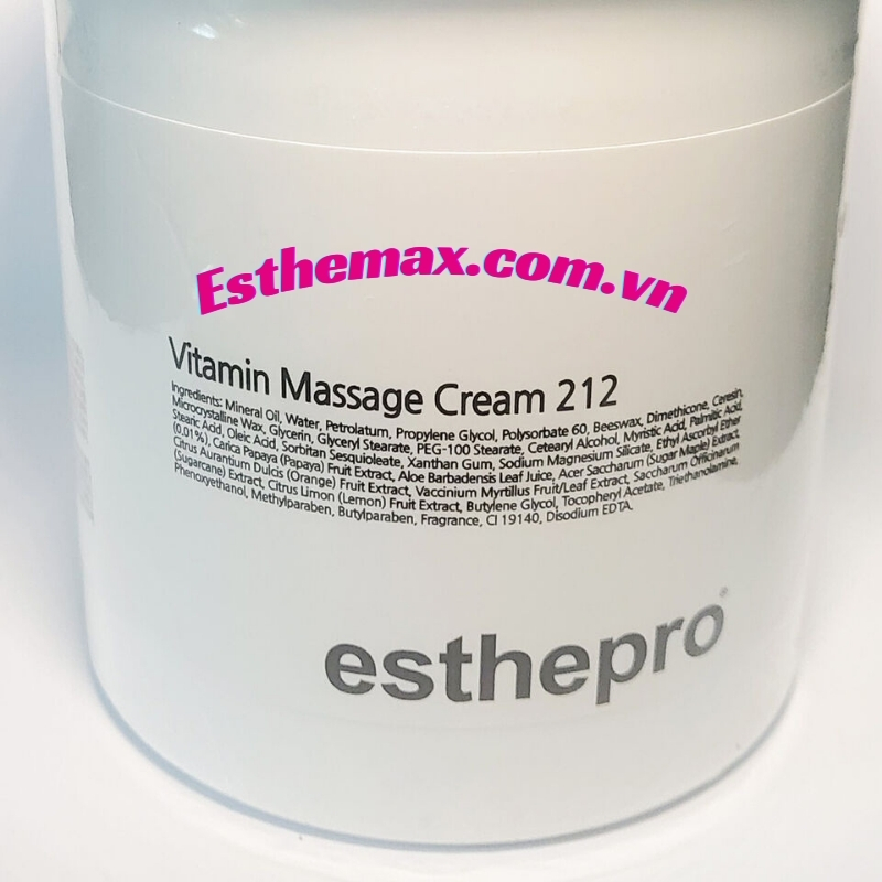 Thành phần chính trong kem massage Vitamin Esthepro