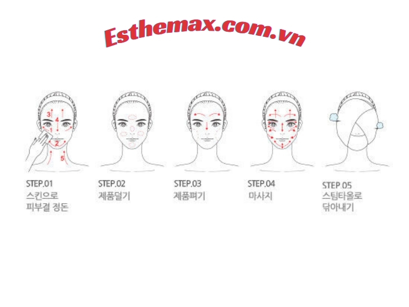 Hướng dẫn dùng Kem massage mặt Esthemax