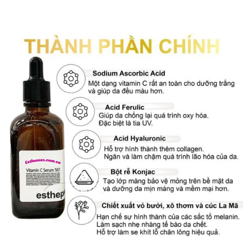 Thành phần Serum Vitamin C Esthemax