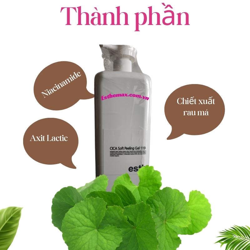 Thành phần trong tẩy da chết Esthemax CICA