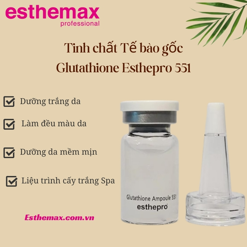 Công dụng Esthepro  Glutathione Ampoule