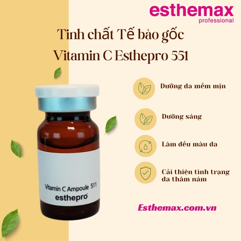 Công dụng của tế bào gốc Esthemax Vitamin C 511