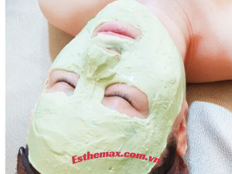 Đắp măt nạ dẻo trà xanh Esthemax