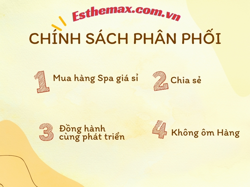 Chính sách phân phối mỹ phẩm Spa của Esthemax